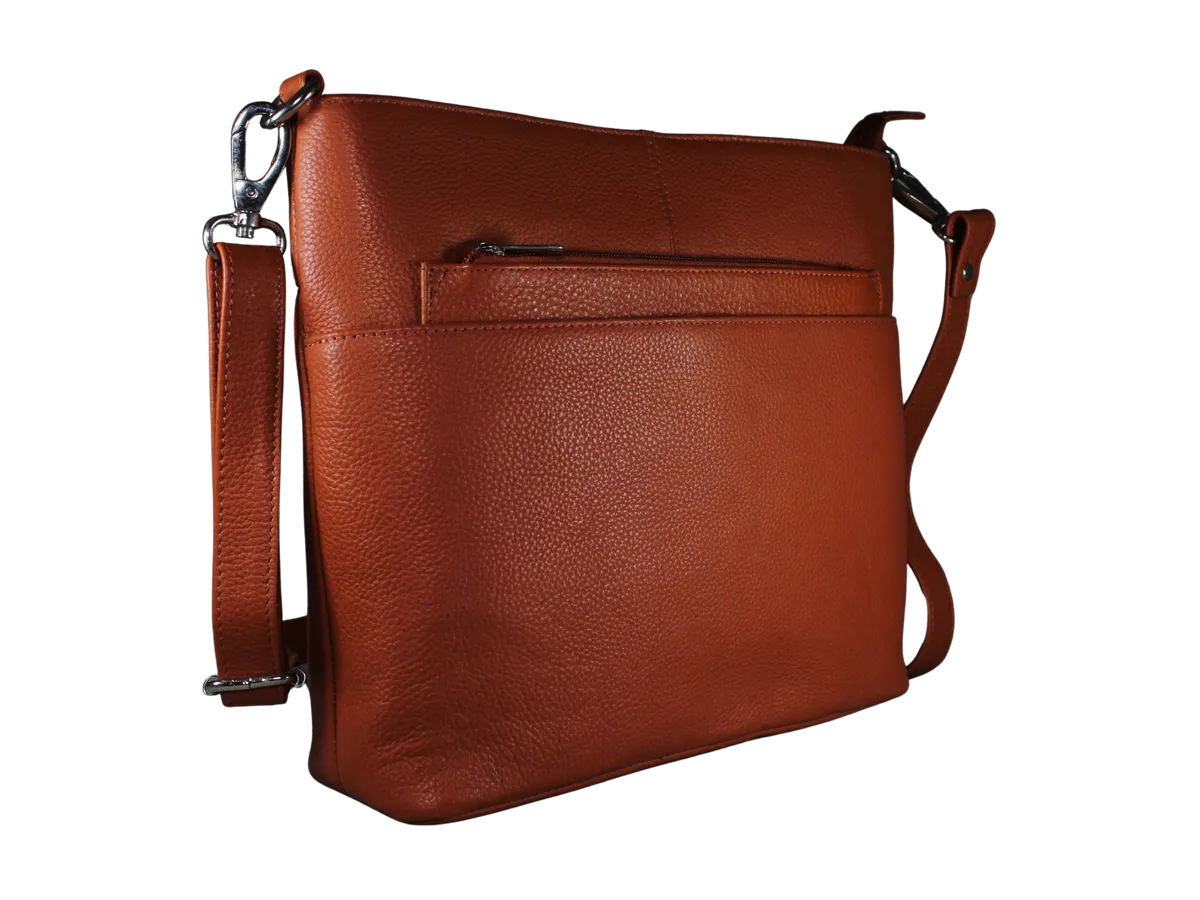 Damian Mens Leather Bags Orange - BIMB3002