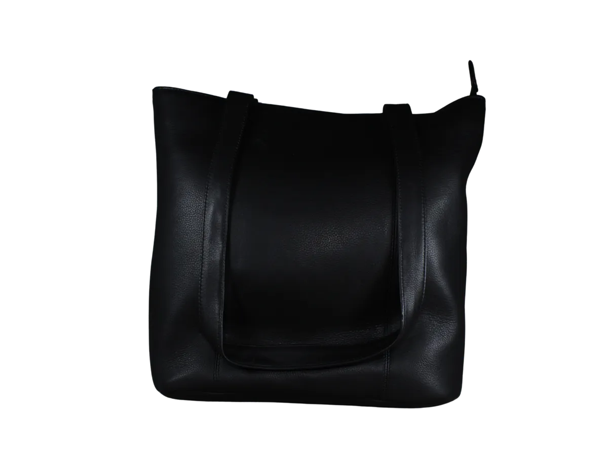Carson Mens Leather Bags Black - BIMB3010