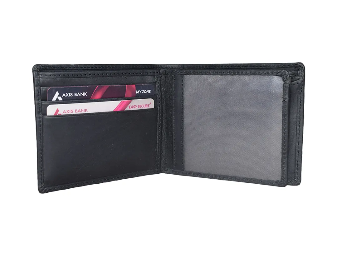 Isac Men’s Leather Wallet Black - BIMW142