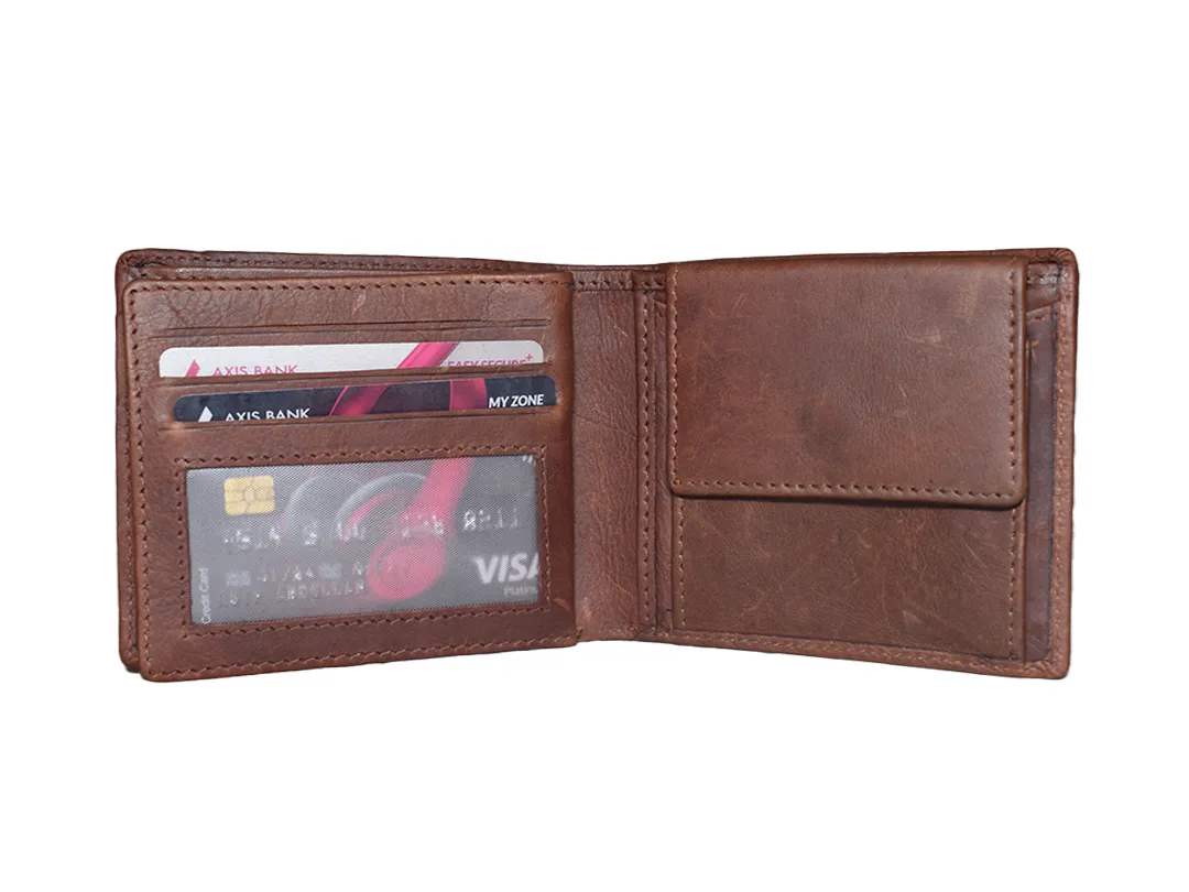 James Men’s Leather Wallet Brown - BIMW143