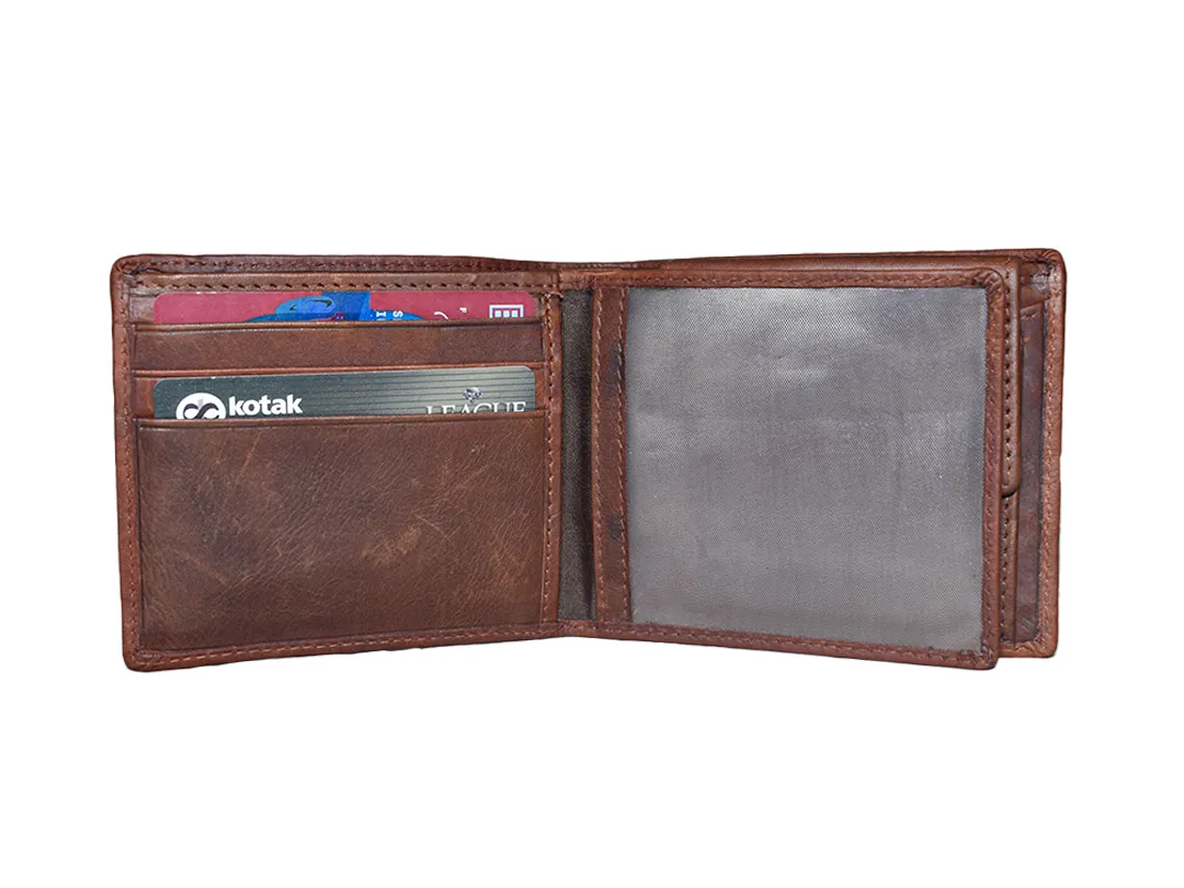 James Men’s Leather Wallet Brown - BIMW143