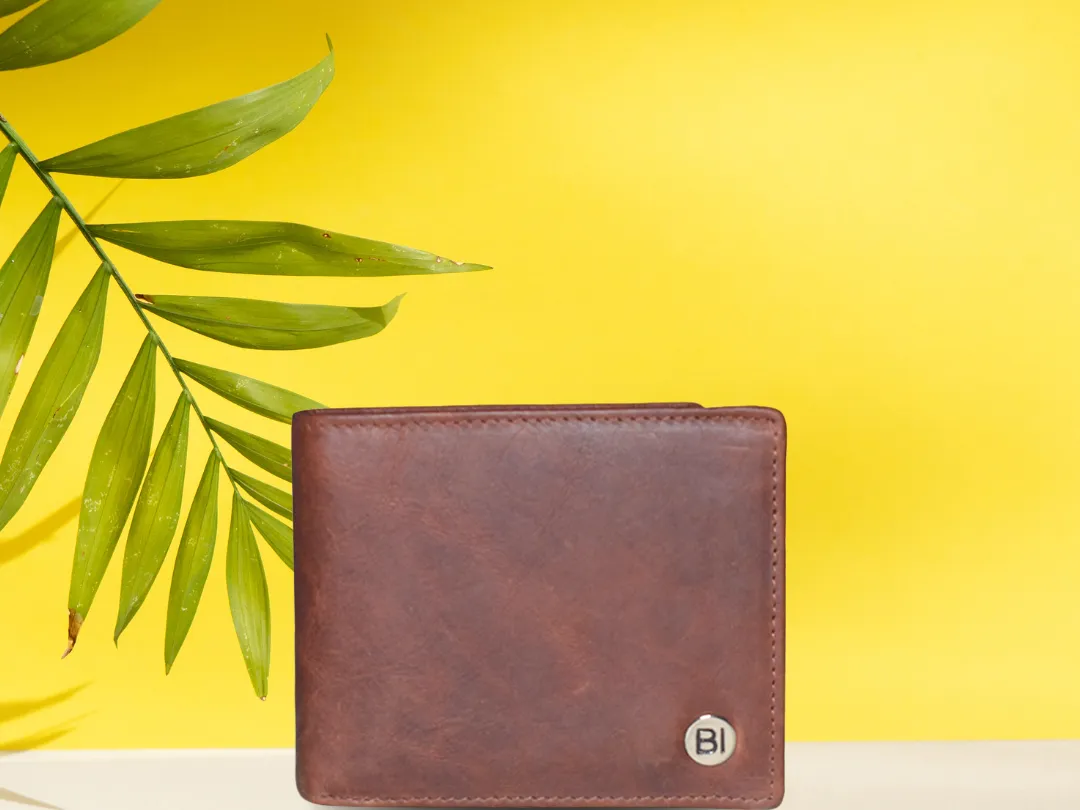 James Men’s Leather Wallet Brown - BIMW143