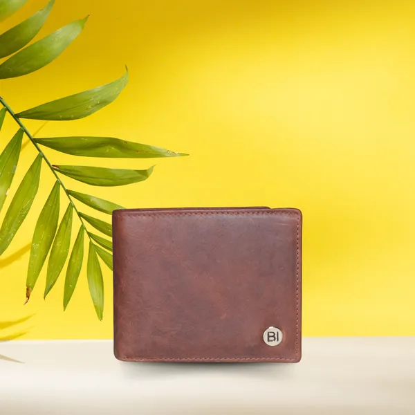James Men’s Leather Wallet Brown - BIMW143