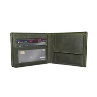 James Men’s Leather Wallet Olive Green - BIMW144