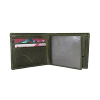 James Men’s Leather Wallet Olive Green - BIMW144