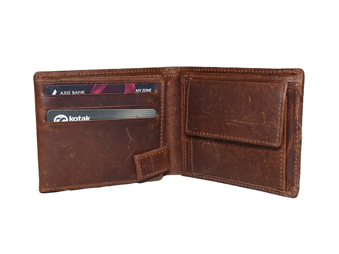 Lawrence Men’s leather wallet Brown - BIMW146