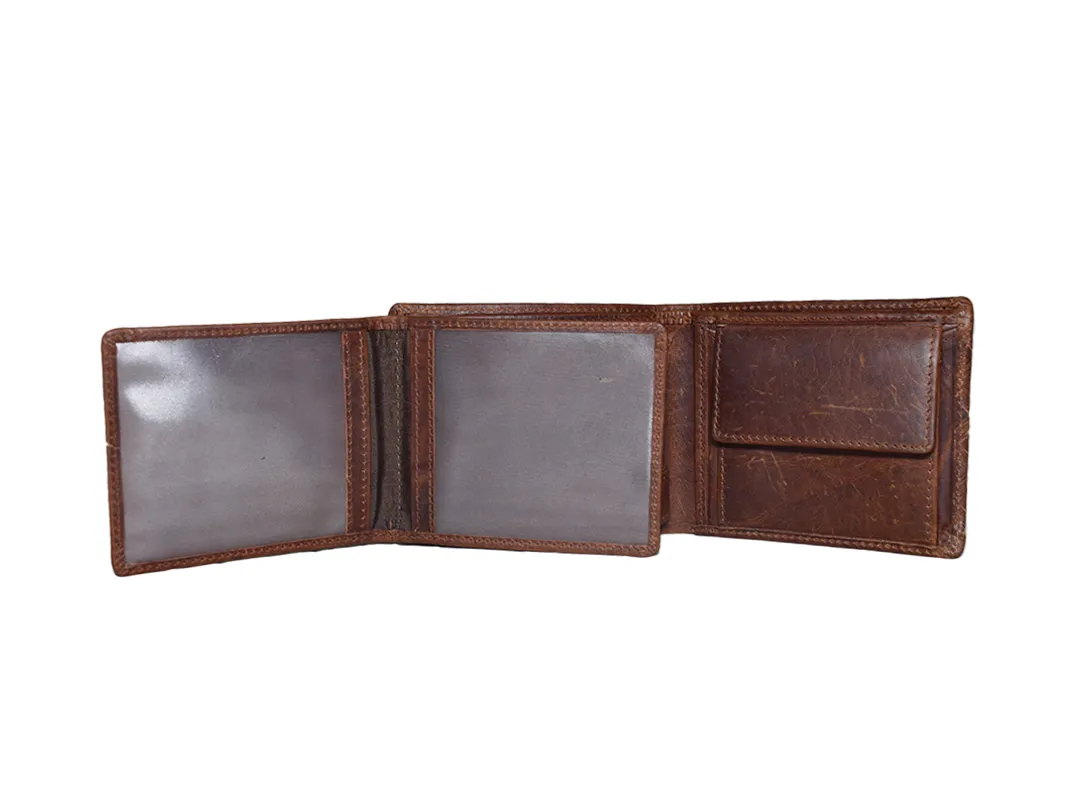 Lawrence Men’s leather wallet Brown - BIMW146