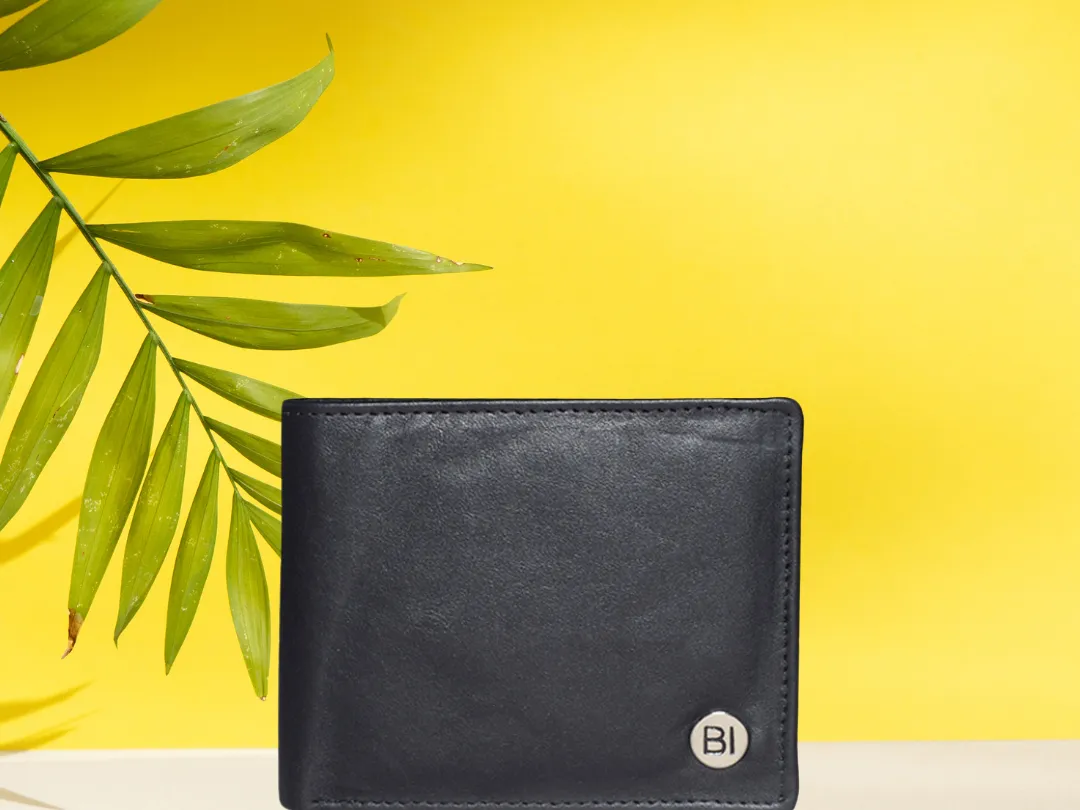 Rueben Men’s Leather Wallet Black - BIMW148