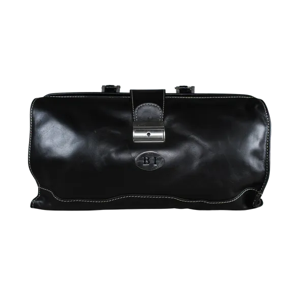 Jasper Leather Doctor Bags Black - BIMB3013