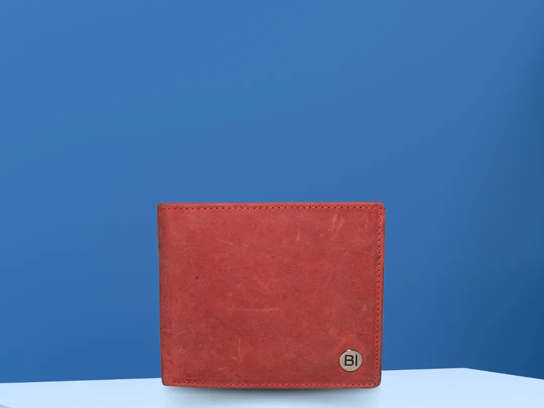 Roman Men’s Leather Wallet Red - BIMW155
