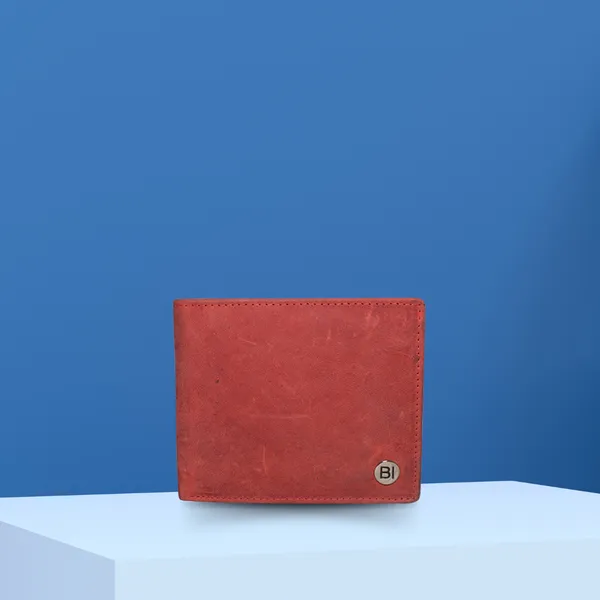 Roman Men’s Leather Wallet Red - BIMW155