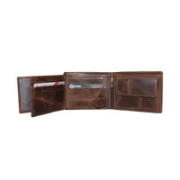 Roman Men’s Leather Wallet Dark brown - BIMW156