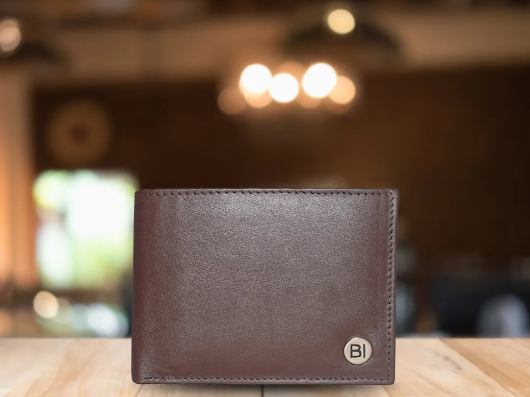 Noah Men’s Leather Wallet Dark Brown - BIMW106
