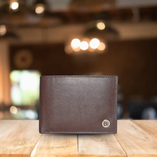 Noah Men’s Leather Wallet Dark Brown - BIMW106