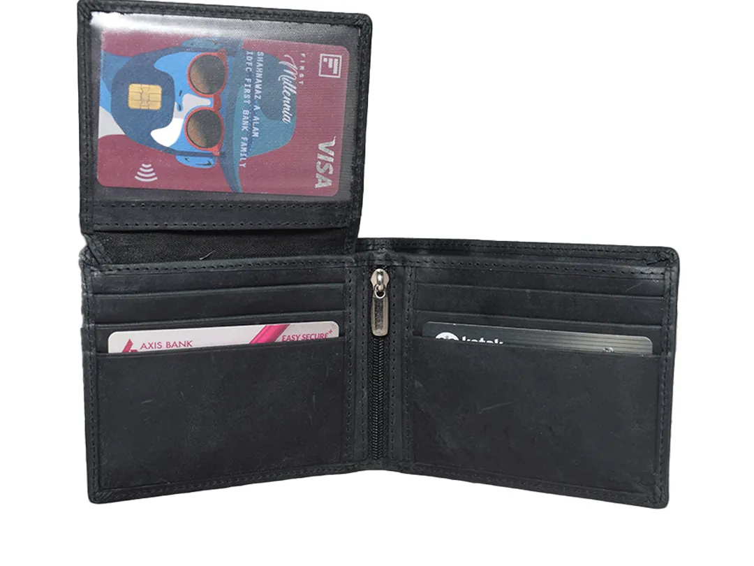 Harrison Men’s Leather Wallet Black - BIMW162