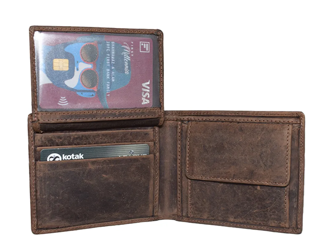 Ethan Men’s Leather Wallet Brown - BIMW163