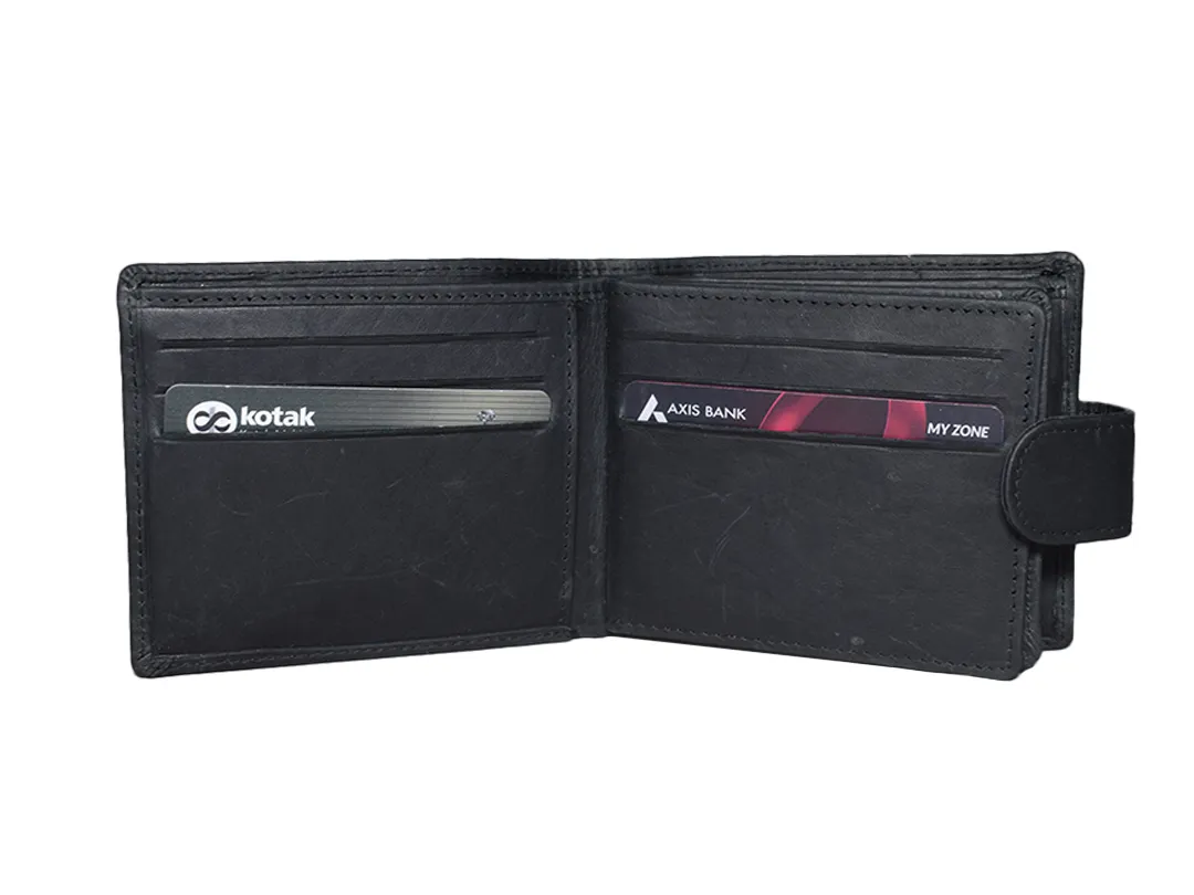 Joshua Men’s Leather Wallet Black - BIMW166