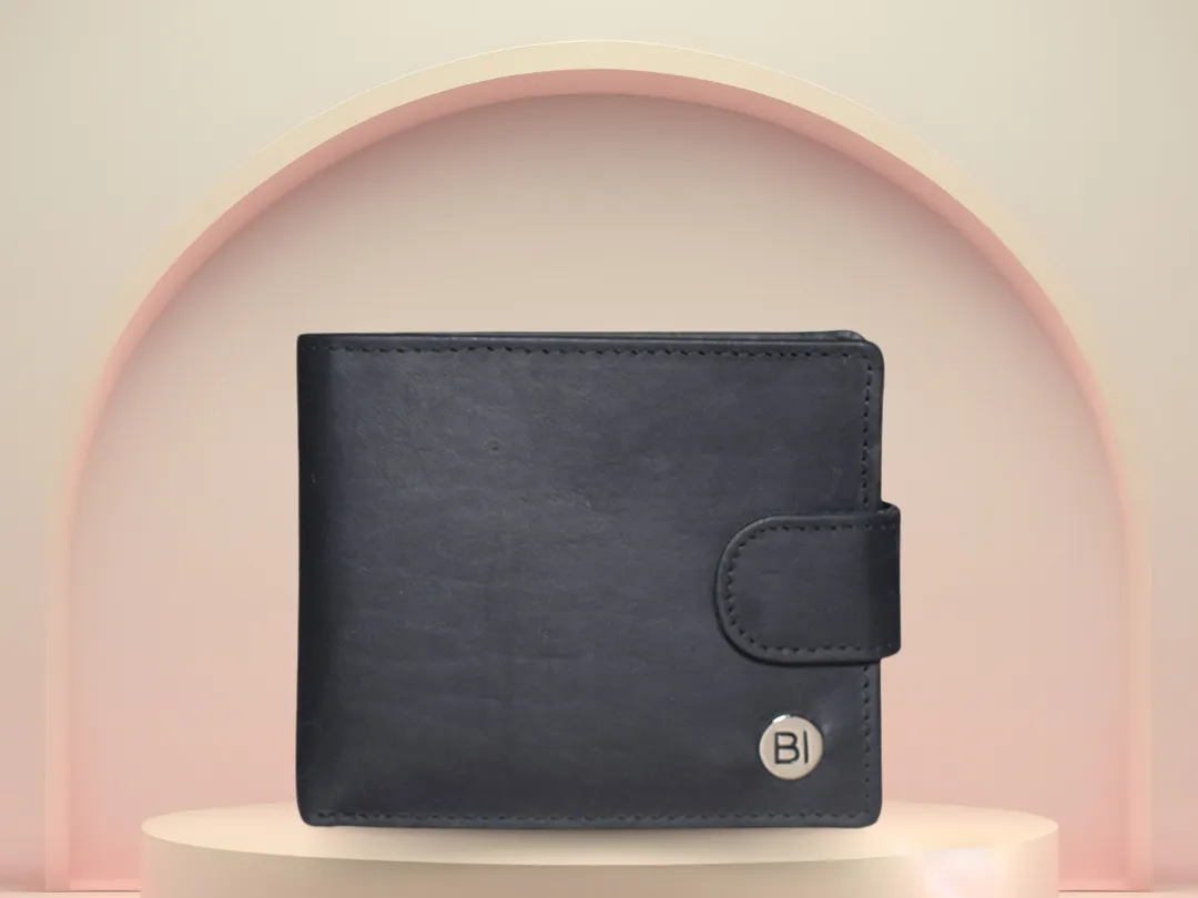 Joshua Men’s Leather Wallet Black - BIMW166