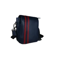 Emiliano Mens Cross Body Leather Bags Navy Blue - BIMB3005