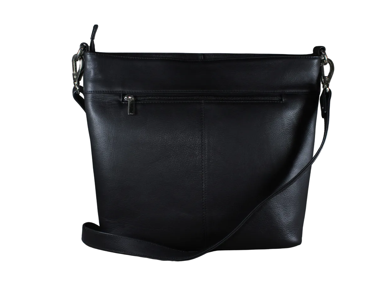River Mens Leather Bags Black - BIMB3004