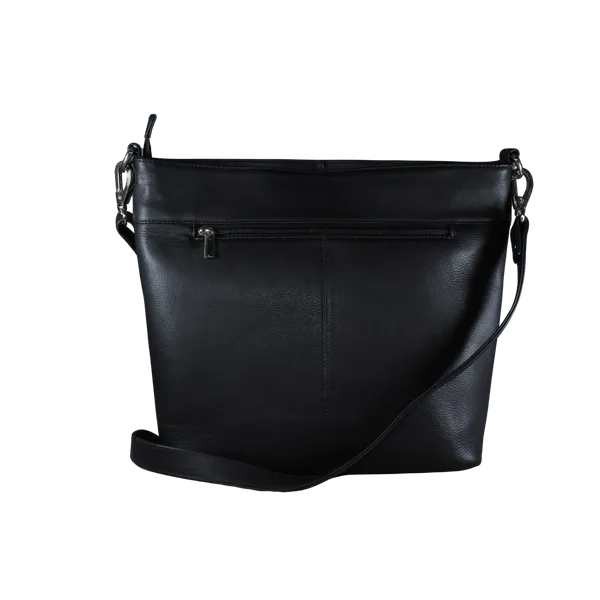 River Mens Leather Bags Black - BIMB3004