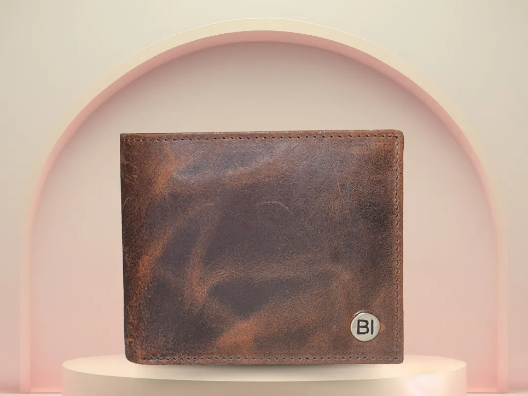Hadson Men’s Leather Wallet Brown - BIMW170