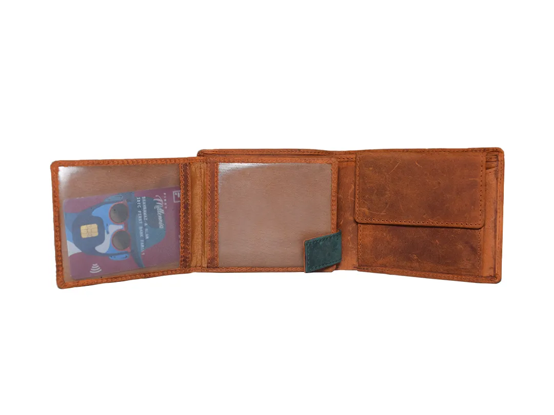 Liam Men’s Leather Wallet Tan - BIMW172