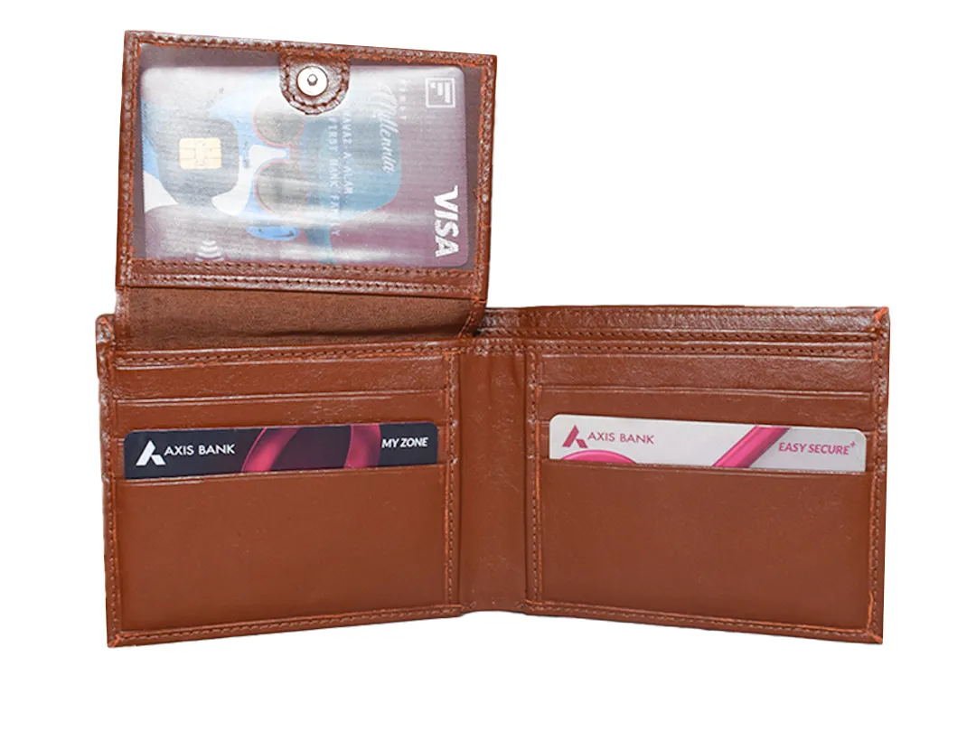 Jaxon Men’s Leather Wallet Cognac - BIMW173