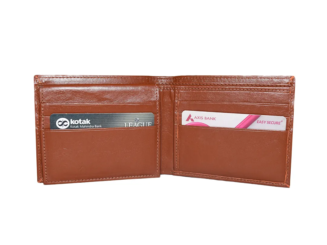 Jaxon Men’s Leather Wallet Cognac - BIMW173