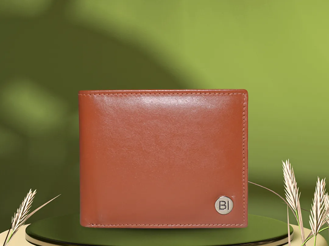 Jaxon Men’s Leather Wallet Cognac - BIMW173