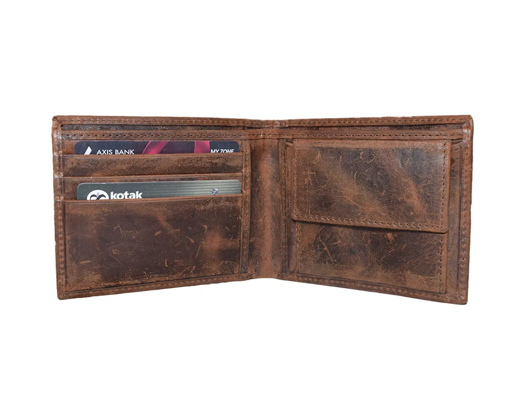 Brown Men’s Leather Wallet Brown - BIMW176