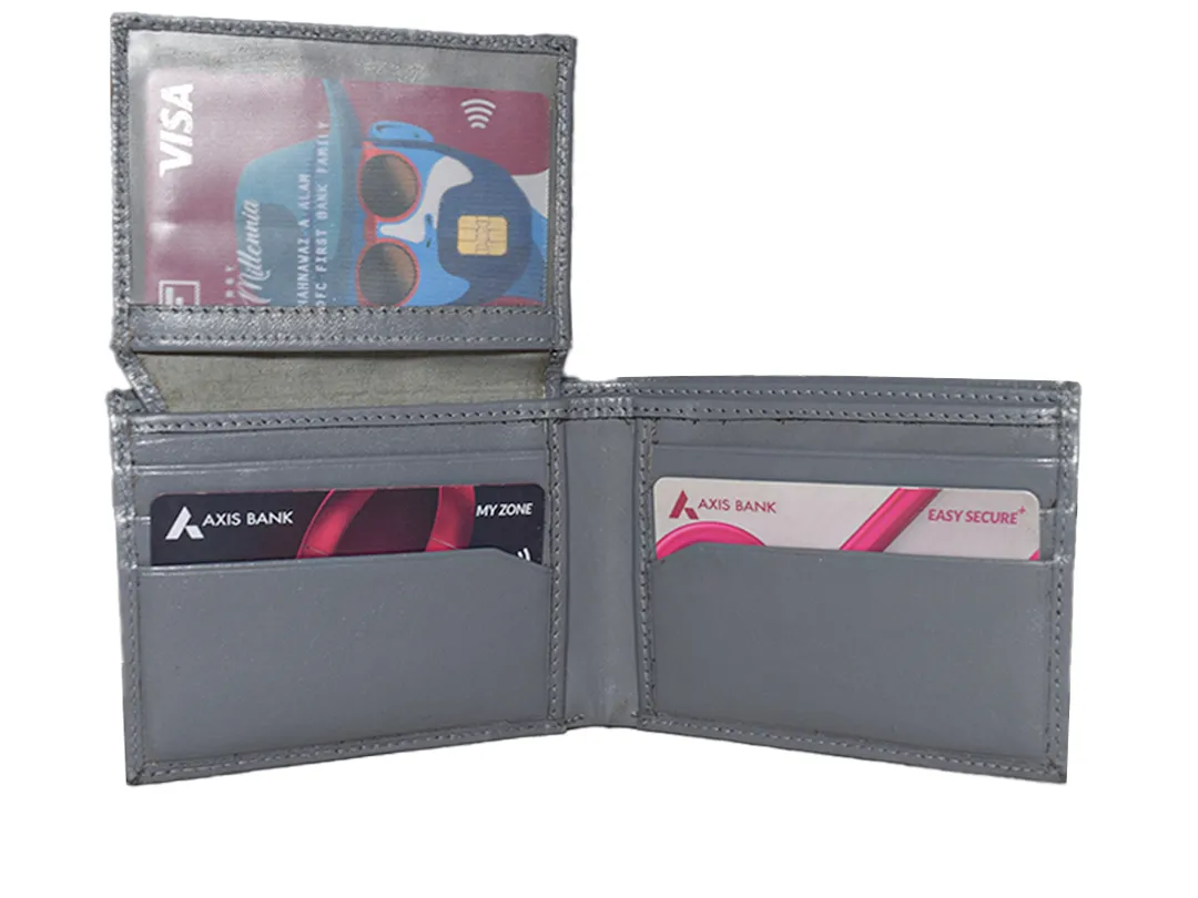 Felix Men’s Leather Wallet Grey - BIMW177