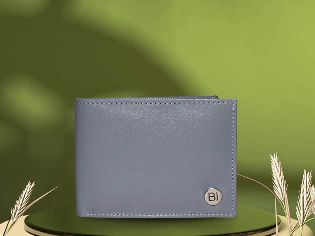 Felix Men’s Leather Wallet Grey - BIMW177