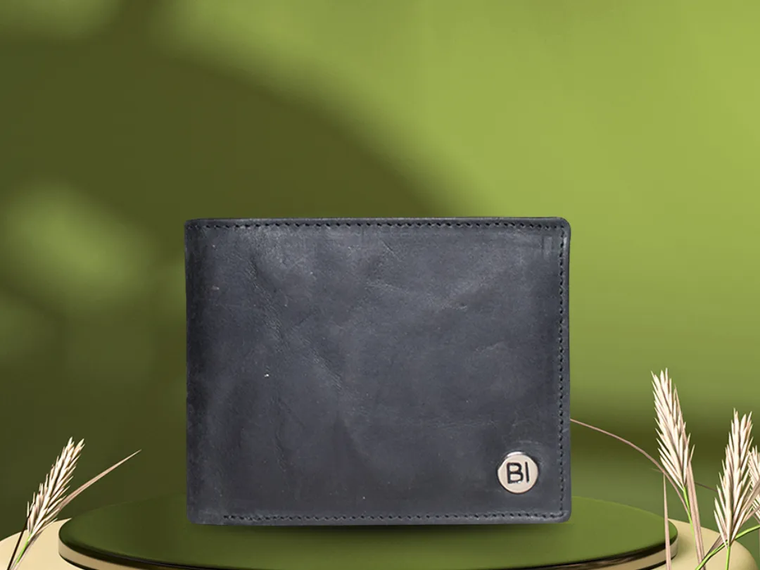 Broady Men’s Leather Wallet Black - BIMW179