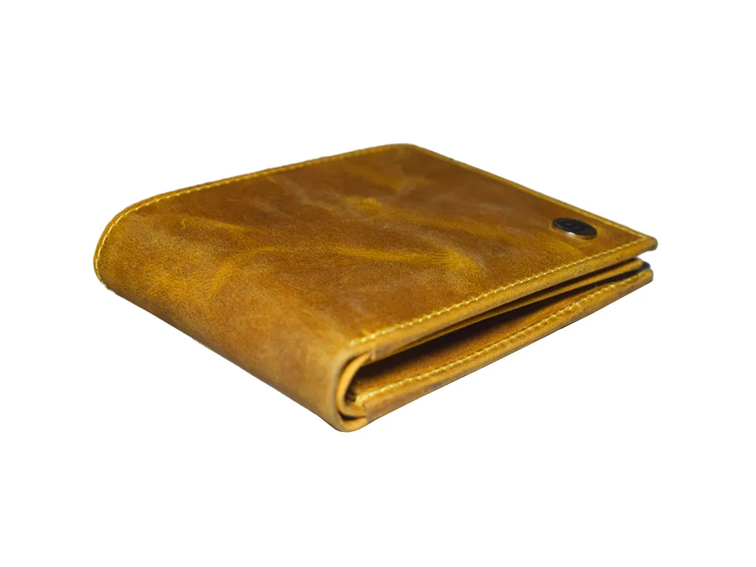Zachary Men’s Leather Wallet Tan - BIMW180