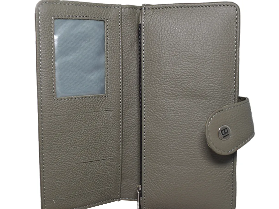 Alice women's leather wallet Olive - BIWW181