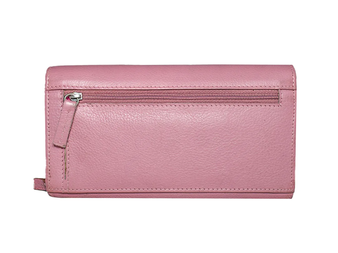 Lottie Women's Leather Wallet Pink - BIWW182