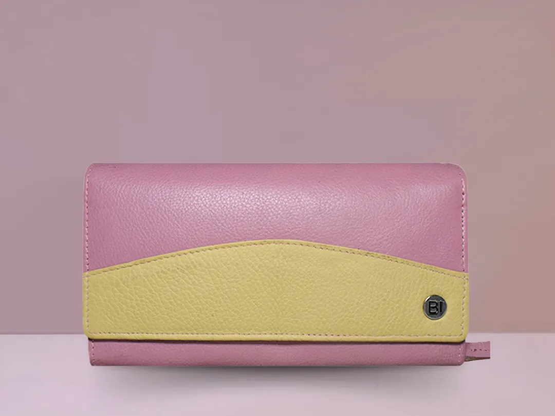 Lottie Women's Leather Wallet Pink - BIWW182