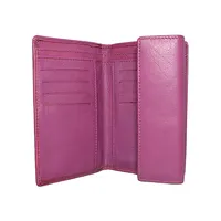 Ellie Women's Leather Wallet Purple - BIWW185