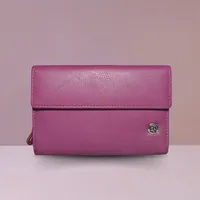 Ellie Women's Leather Wallet Purple - BIWW185