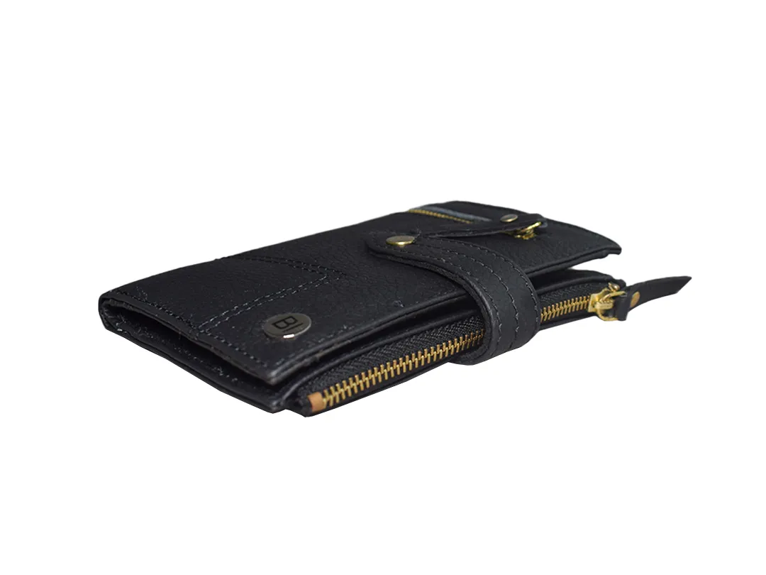 Aurora Women's Leather Wallet Black - BIWW186