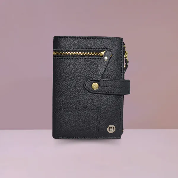 Aurora Women's Leather Wallet Black - BIWW186
