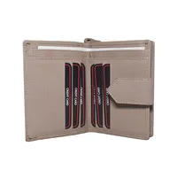 Maev Womens Leather Wallet Beige - BIWW187