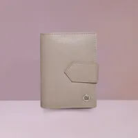 Maev Womens Leather Wallet Beige - BIWW187