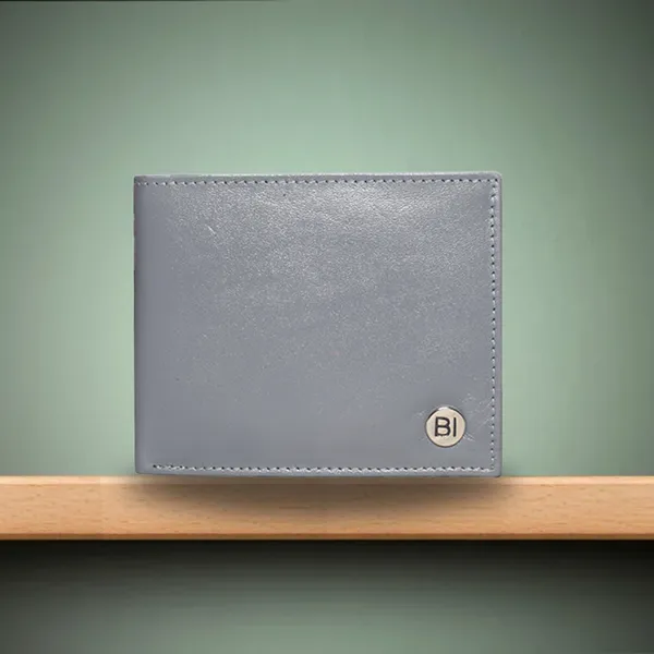 Bonnie Mens Leather Wallet Grey - BIMW102
