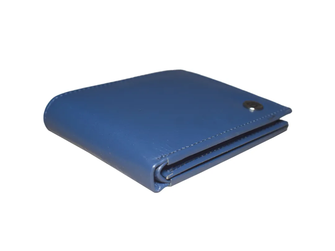 Rose Mens Leather Wallet Navy Blue - BIMW122