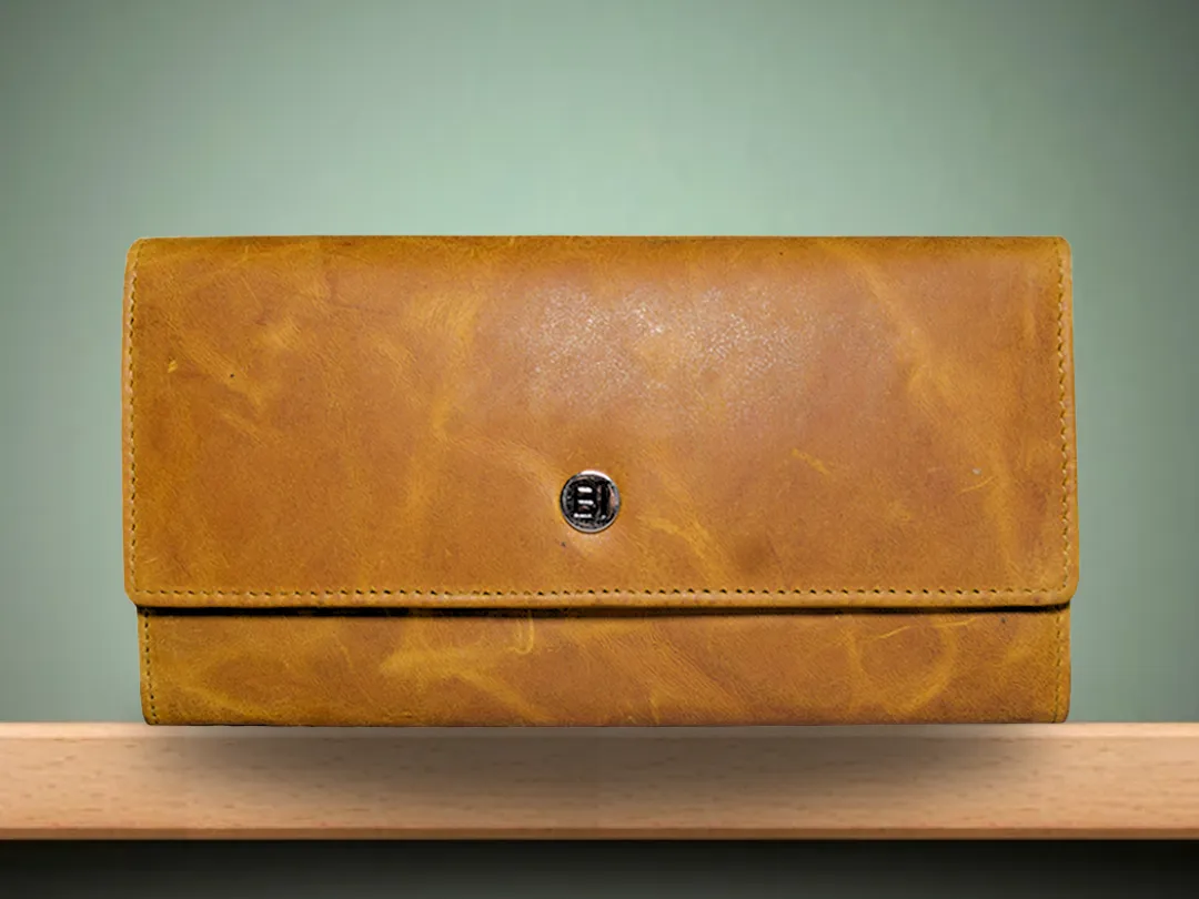 Ayra Women's Leather Wallet Tan - BIWW193