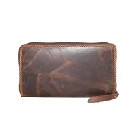 Chloe Women's Leather Wallet Dark Brown - BIWW196
