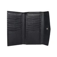 Eva Women's Leather Wallet Black - BIWW198