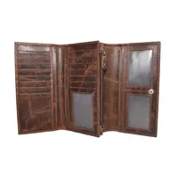 Mable Womens Leather Wallet Brown - BIWW199